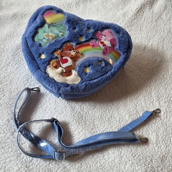 Dollskill x Carebears Lotsa heart hoodie backpack in blue - Picture 6 of 6